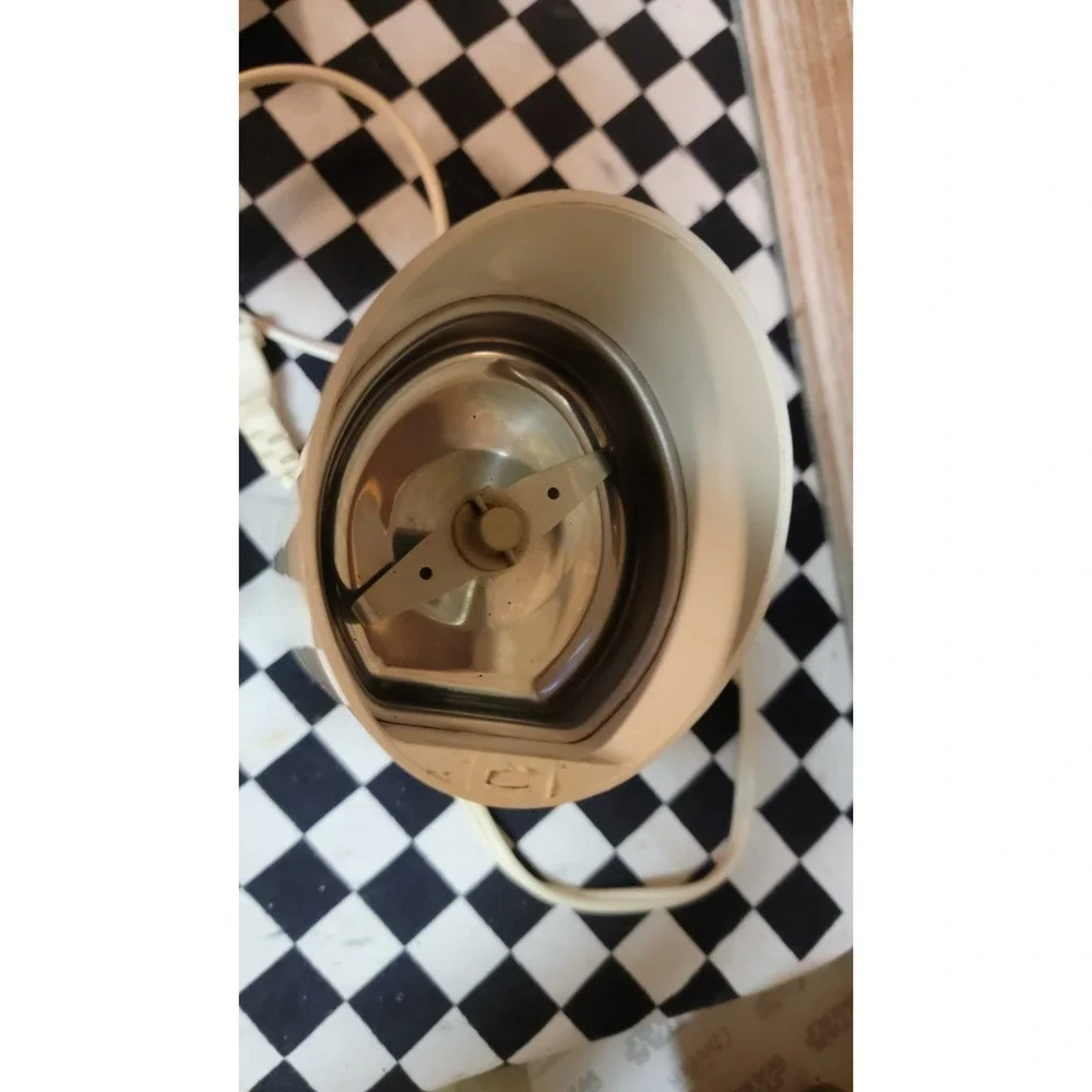 Vintage Krups Type 203B Electric Coffee Bean Spice Grinder White Tested